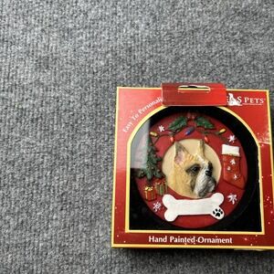 E & S Pets Christmas Ornament Boxer Dog Can Be Personalized New